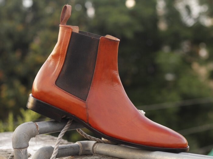 brown leather boots