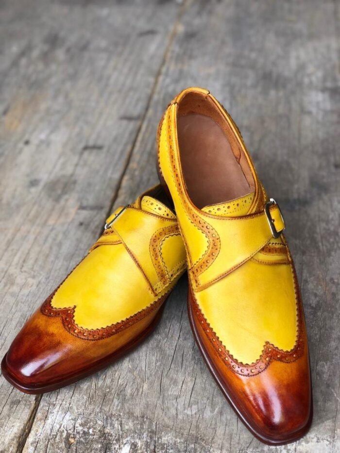 Leather Monk Strap Shoes