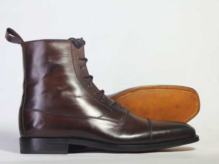 Leather Lace Up Boot
