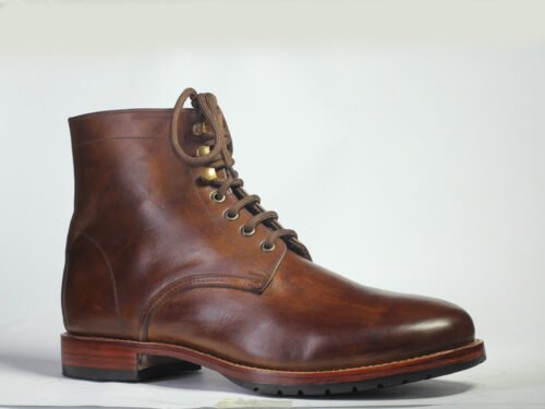 Brown Ankle High Boots