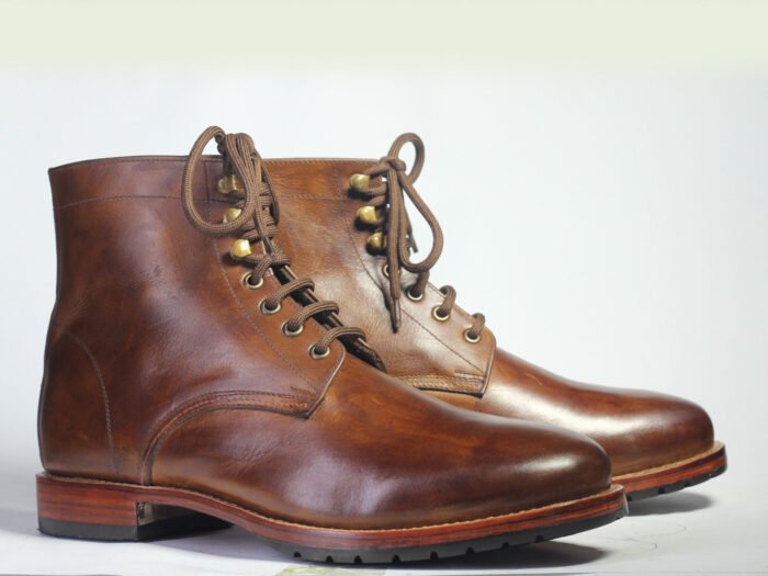 Brown Ankle High Boots
