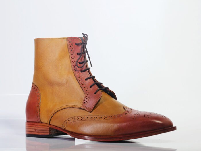 Wing Tip Brogue Boots
