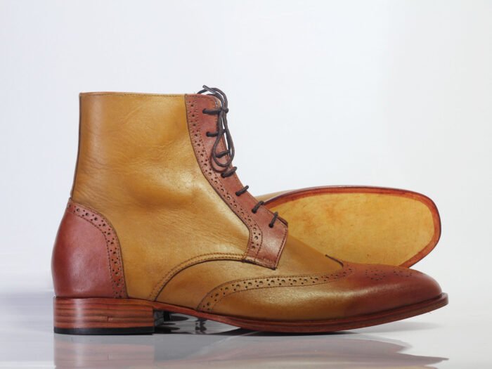 Wing Tip Brogue Boots