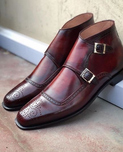 Brogue Toe Leather Boots
