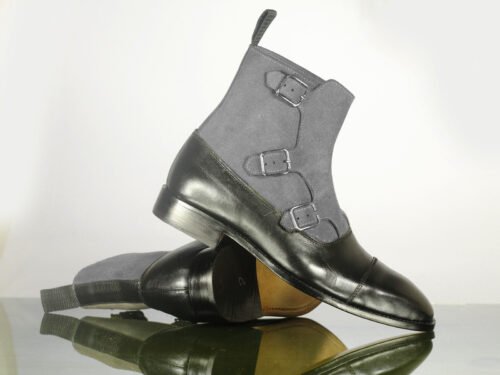 Black Gray Cap Toe