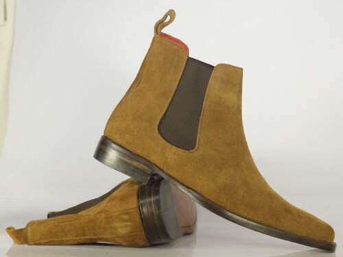 Men's Tan Suede Chelsea