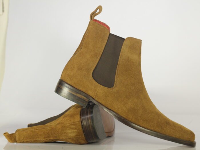 Men's Tan Suede Chelsea