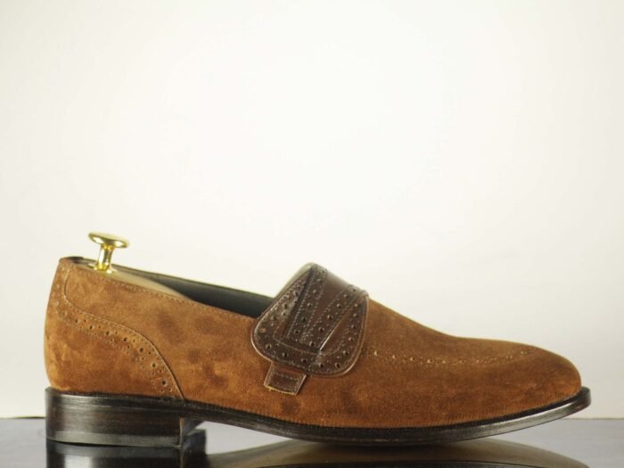 Leather Suede Butterfly Loafer