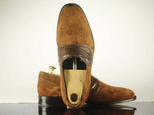 Leather Suede Butterfly Loafer