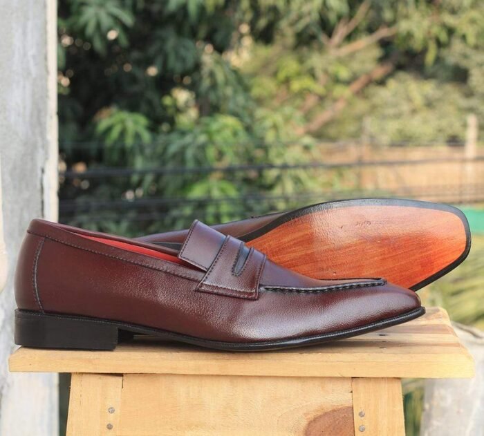Leather Penny Loafer Shoes