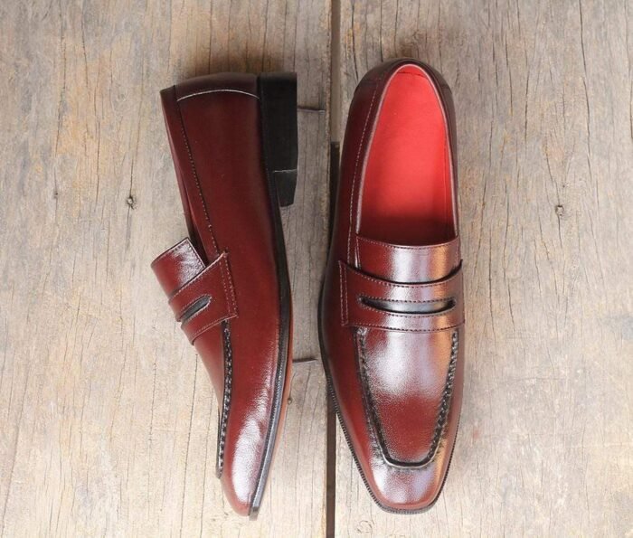 Leather Penny Loafer Shoes