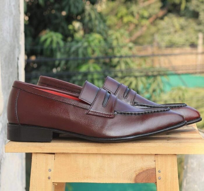 Leather Penny Loafer Shoes