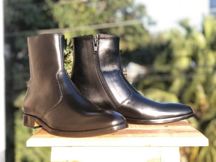 Side Zipper Ankle Boots