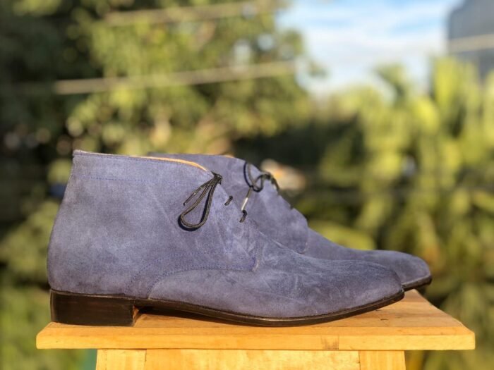 Blue Chukka Casual Boots