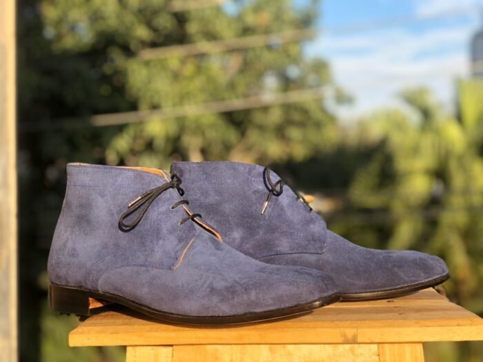 Blue Chukka Casual Boots