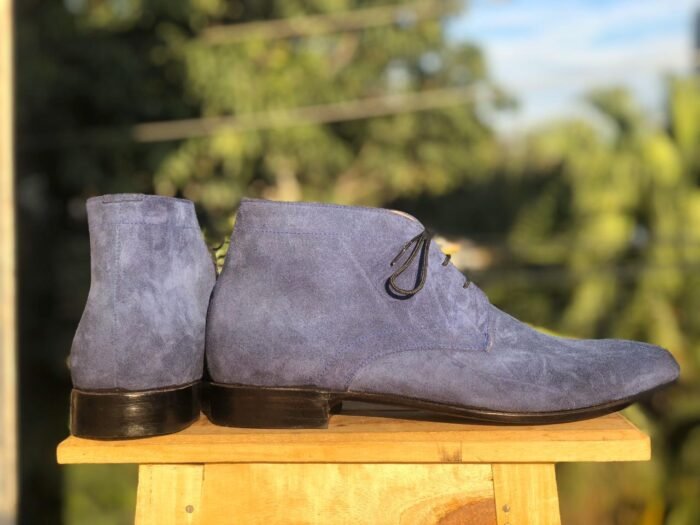 Blue Chukka Casual Boots