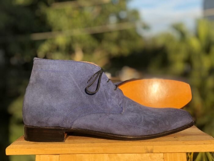 Blue Chukka Casual Boots
