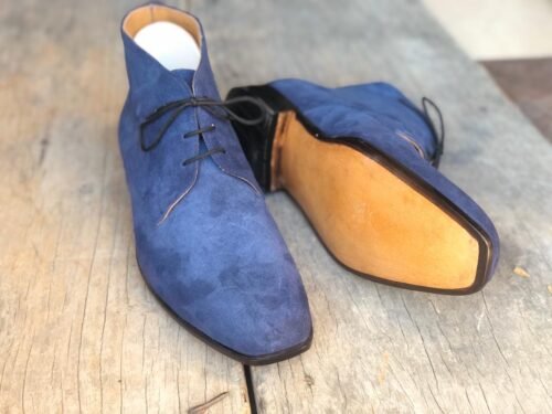 Blue Chukka Casual Boots