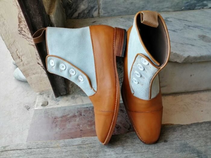 Leather & Suede Button