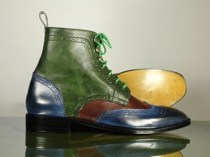 Men multi color boots