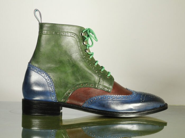 Men multi color boots