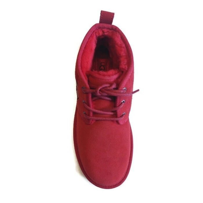 Men Wool Ankle Boot UGG Neumel Graphic Red Chukka Suede Boot - Image 4