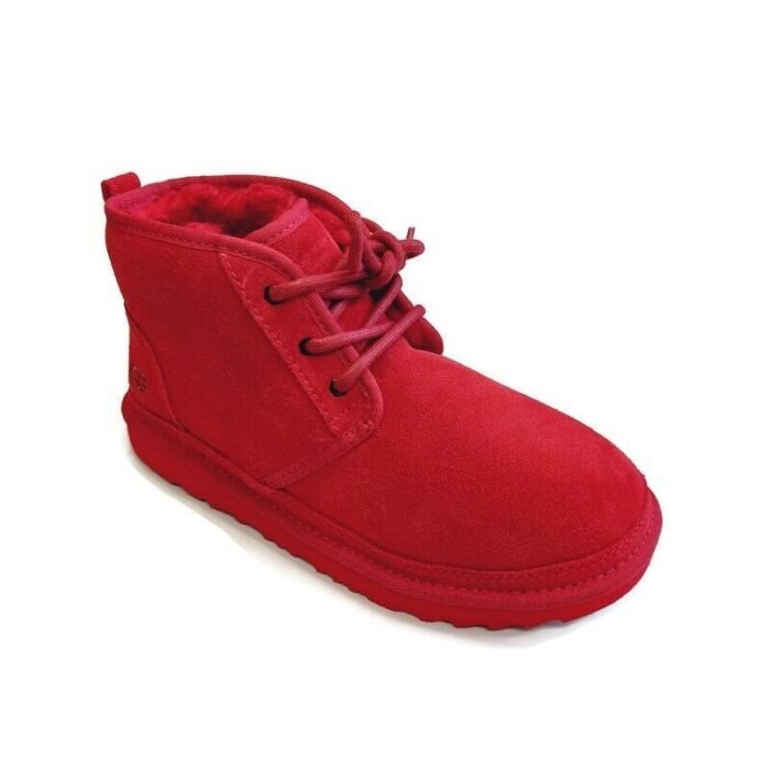 Men Wool Ankle Boot UGG Neumel Graphic Red Chukka Suede Boot - Image 7