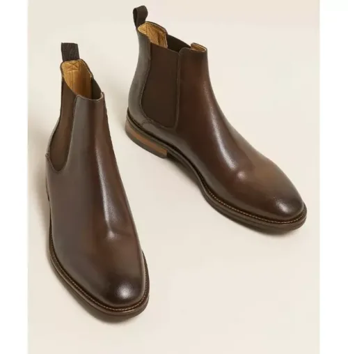 Men Leather Ankle Boot