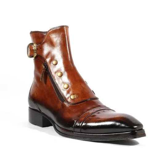 Men Handmade Ankle Boot