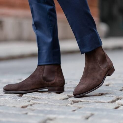 Men Handmade ankle boot