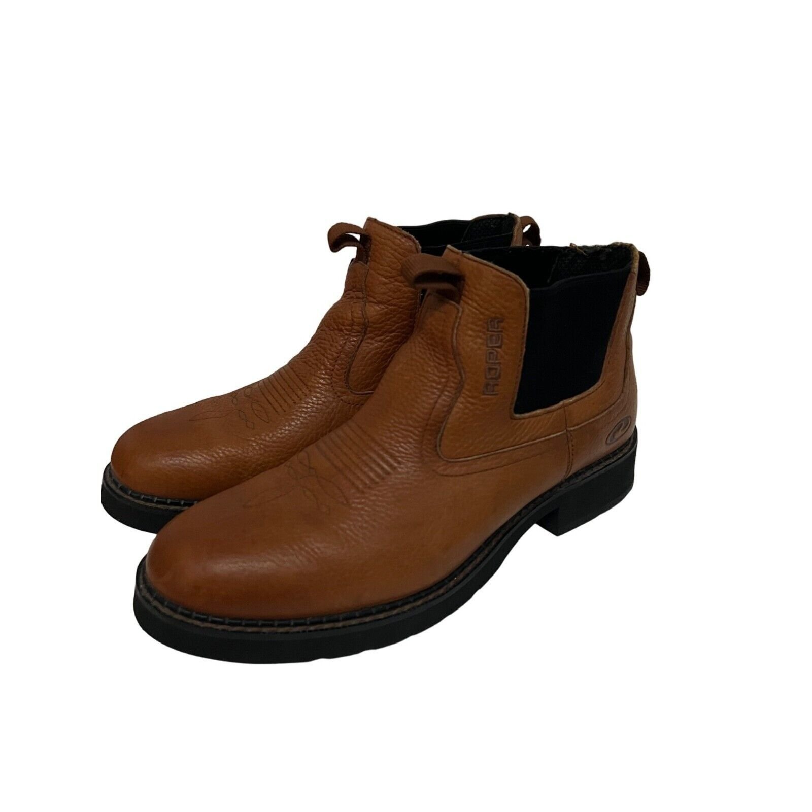 Men Leather Ankle Boot Roper Lucas Pull Non Slip Comfort New - Image 4