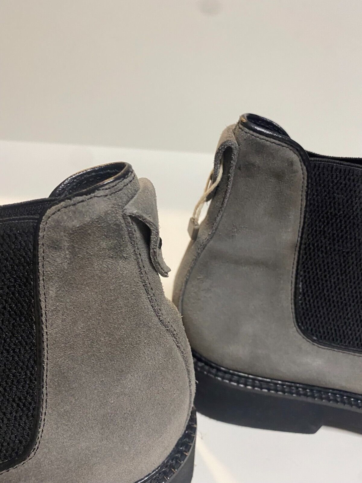 Men Leather Ankle Boot Henry Smith Grey Leather Chukka Shoes - Image 5