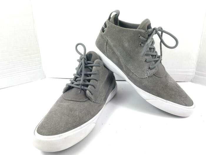 Men leather Ankle Boot Sperry Cutwater Chukka Grey Suede Lace Up Shoes - Image 5