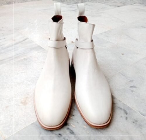Men Handmade ankle boots