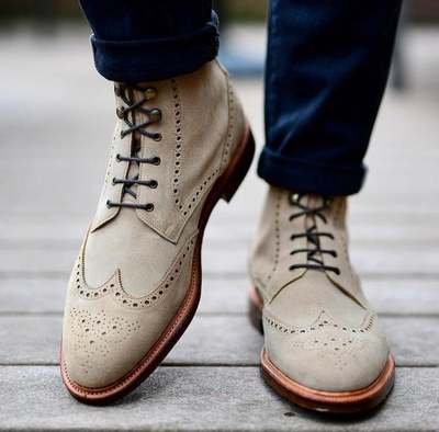 Men Leather Ankle Boot