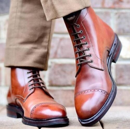 Men's Handmade Ankle Boots