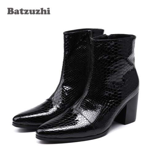 Men Leather Ankle Boot