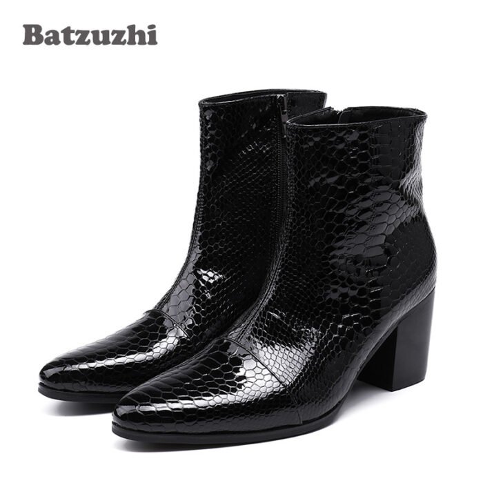 Men Leather Ankle Boot