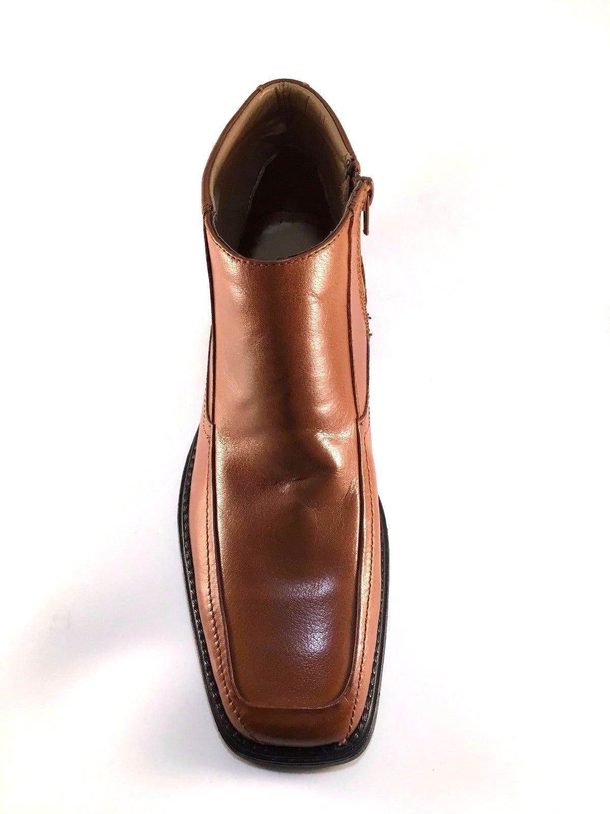 Men Leather Ankle Boot La Milano B5506 Tan Leather Dressy Boot - Image 2