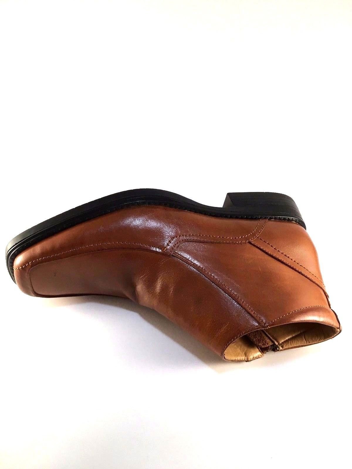 Men Leather Ankle Boot La Milano B5506 Tan Leather Dressy Boot - Image 9