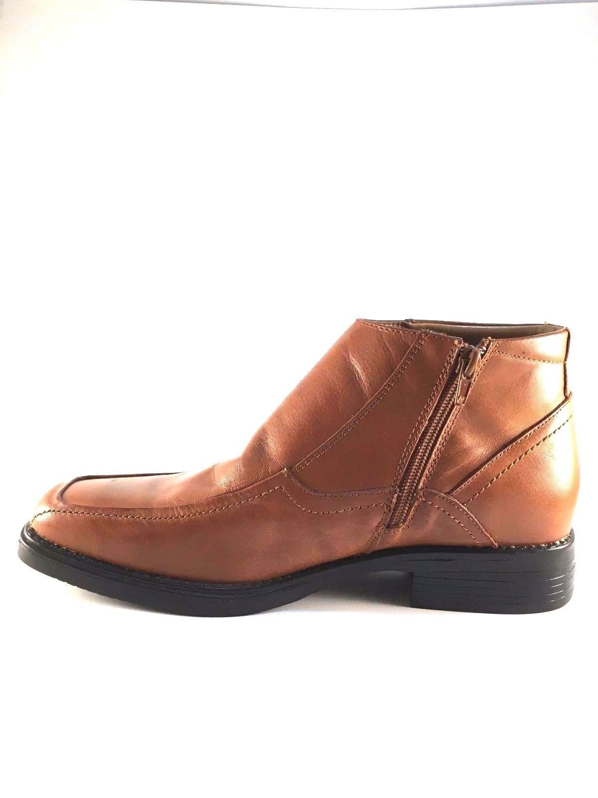 Men Leather Ankle Boot La Milano B5506 Tan Leather Dressy Boot - Image 3