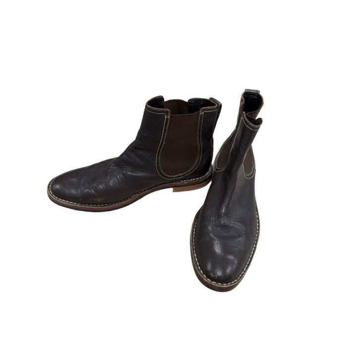 Men leather ankle boot Cole Haan brown leather boot - Image 2