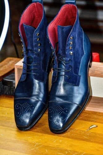 Men Handmade ankle boot