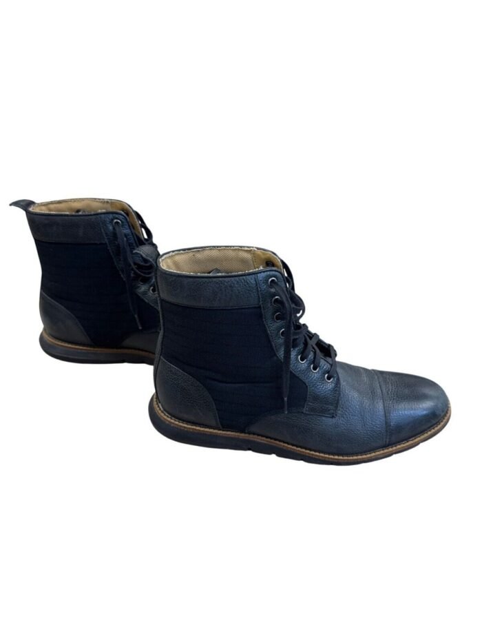 Men Leather Ankle Boot Cole Haan Black Boot 7M SKU 7718 - Image 2