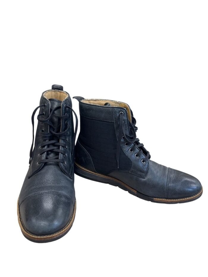 Men Leather Ankle Boot Cole Haan Black Boot 7M SKU 7718 - Image 4