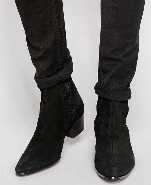 Men Handmade ankle boot