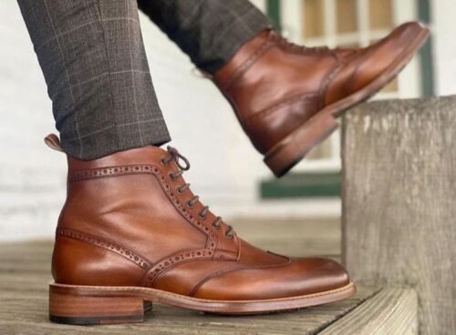 Men Handmade Ankle Boot