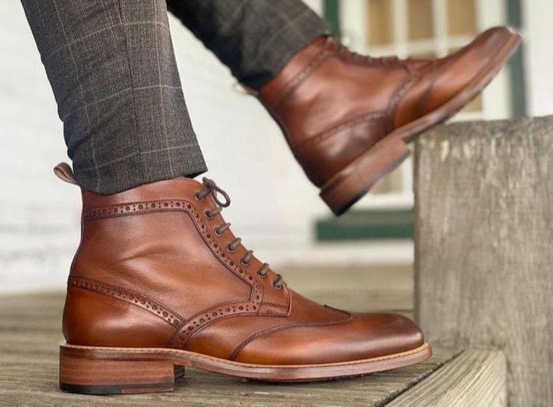 Men Handmade Ankle Boot